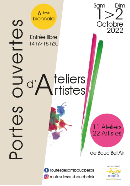 affiche portes ouvertes atliers bouc bel air