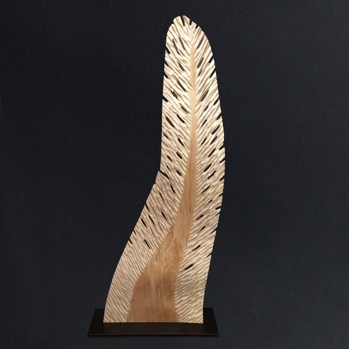 Dentelle de houx sculpture en houx échauffé