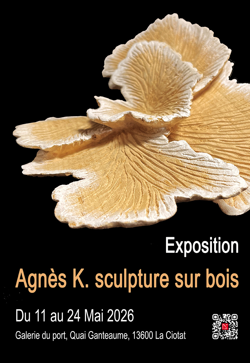 exposition Agnès K. sculpture sur bois